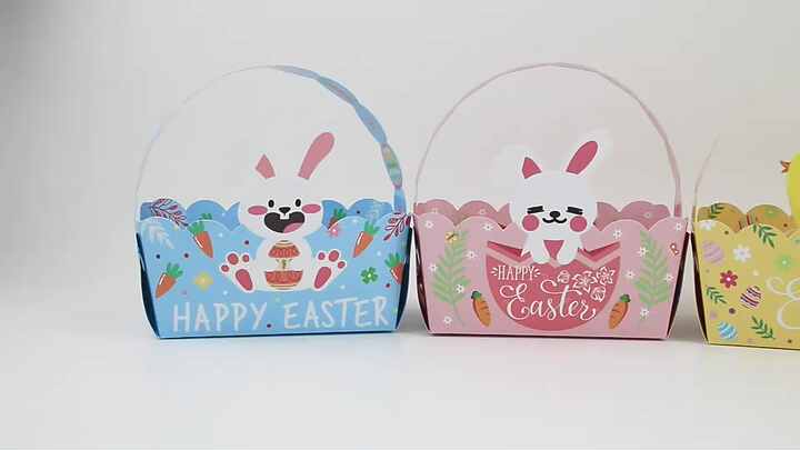 12 Cajas De Pascua Para Dulces - Bonitas Cajas De Conejito Con Bolsa Reutilizable - Regalitos Para Fiestas Y Huevos De Pascua