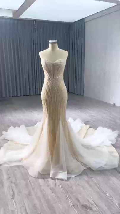 slim fit dress slacks Glitter Tulle Wedding Dress with Floral Lace main image 1