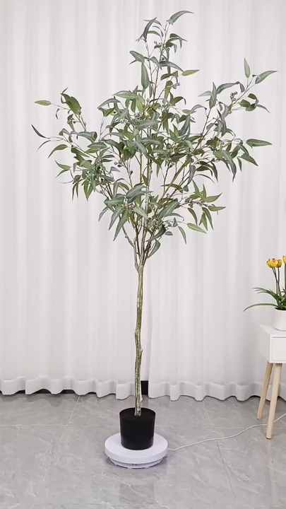 artificial eucalyptus tree 8ft faux eucalyptus plants large fake