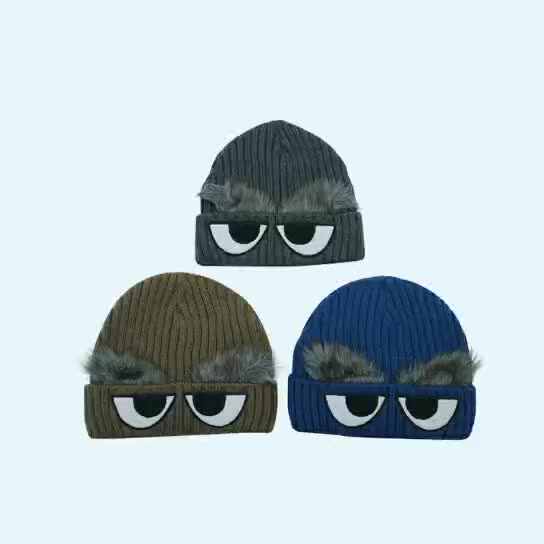 AvviKro Bonnet Tricoté Mignon Petit Monstre Lumineux, Mignon Petit