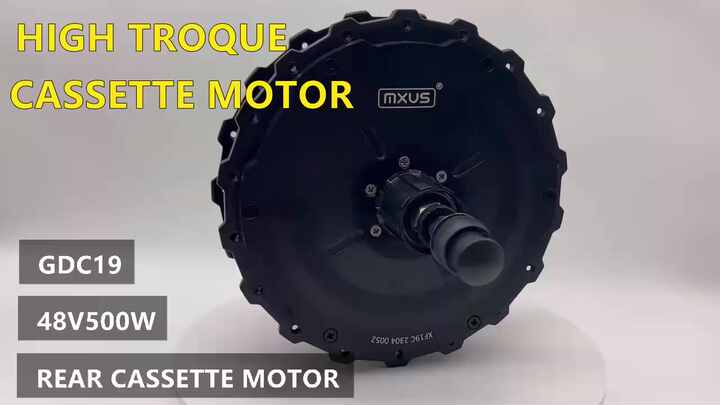MXUS 48V 1000W Brushless Gear Rear Freehub Electric Bike Hub Motor
