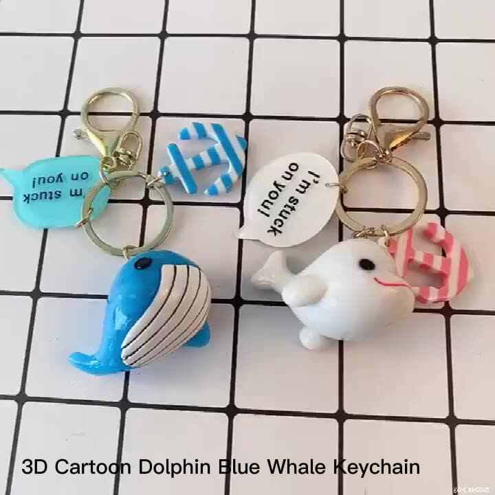 Mini Sea Animal Keychain Simulation Sea Creature Small Cute Animal