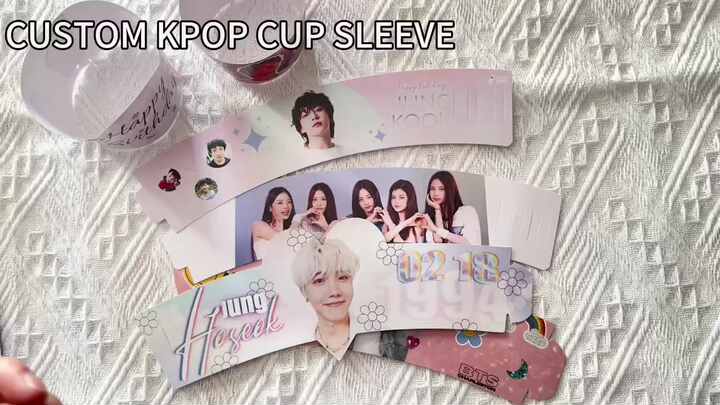 Custom Coffee Cup Sleeve - Kpop Cupsleeve with UV Printing