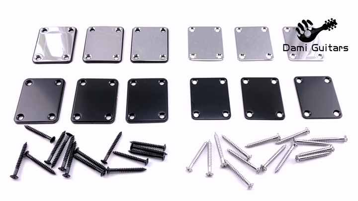 クロームギターネックジョイントボードネックプレートギター、エレキ