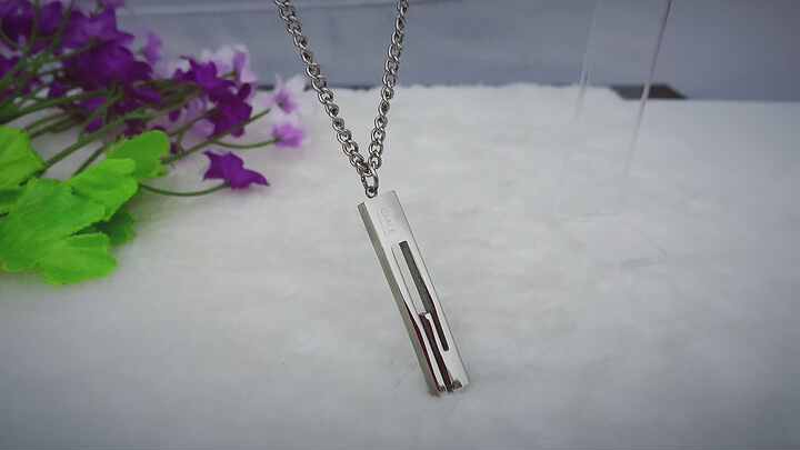 Instagram Lovers Long Pendant South Korean Silver Necklace