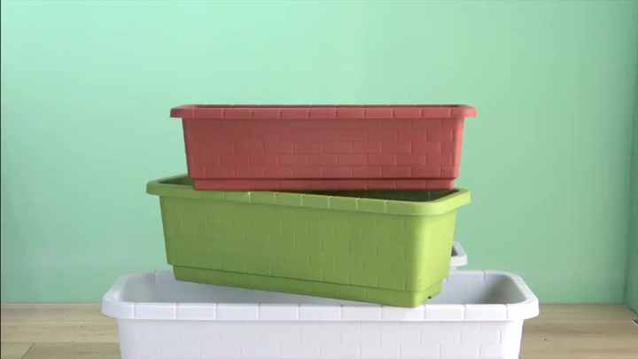 庭の公園および公共のための中国製屋内卸売長方形植木鉢大型