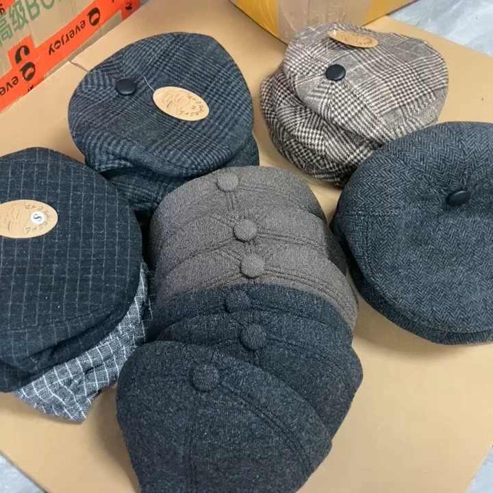 Wholesale Winter Hats Custom Men's Ivy Cap with Earflap