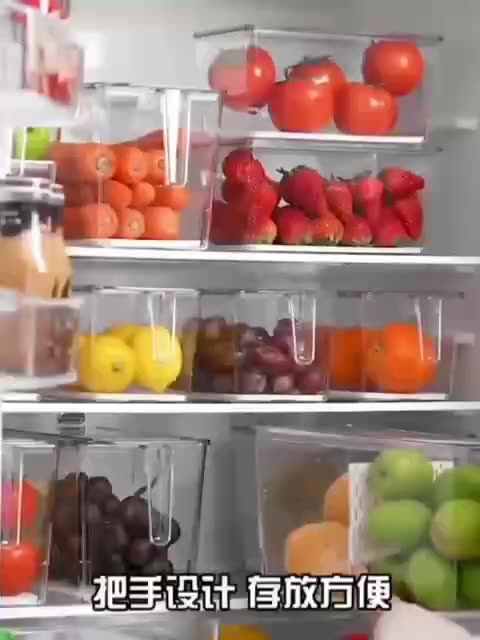 Wholesale Clear Veggie Fruit Salad Lettuce Container Refrigerator