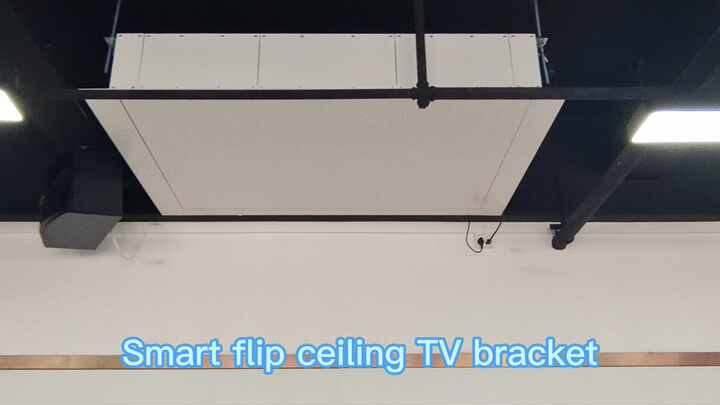 TOPSKY Supporto TV da Soffitto Elettrico Regolabile con Telecomando