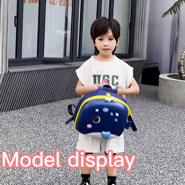 Wholesale Kids Hard Shell Backpack Cute 3D Dolphin