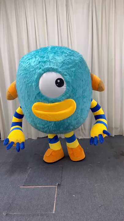 Walking Eye Monster Inc Costume for Adults Furry Mascot