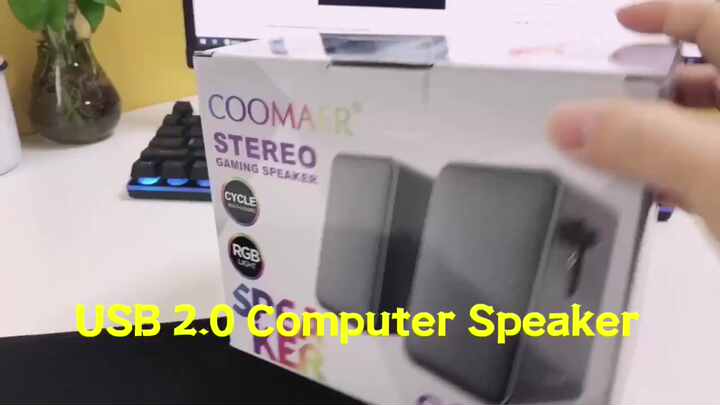 Portable Computer Speakers USB Power Stereo Sound