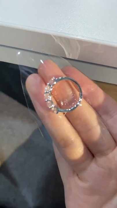 Round Cut D Color Moissanite Engagement Ring in Gold