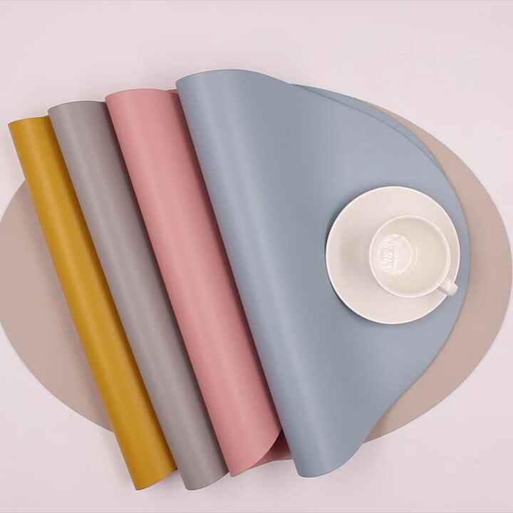 Ecopelle Tovagliette Set 6 Tovagliette In Ecopelle Con Sottobicchieri - 40,6x30,5 Cm, Ovali, Impermeabili, Lavabili, Anti-calore Tovagliette Antiscivolo Ecopelle Tovagliette Set 6 Tovagliette In Ecopelle Con Sottobicchieri - 40,6x30,5 Cm, Ovali, Impermeabili, Lavabili, Anti-calore Tovagliette Antiscivolo