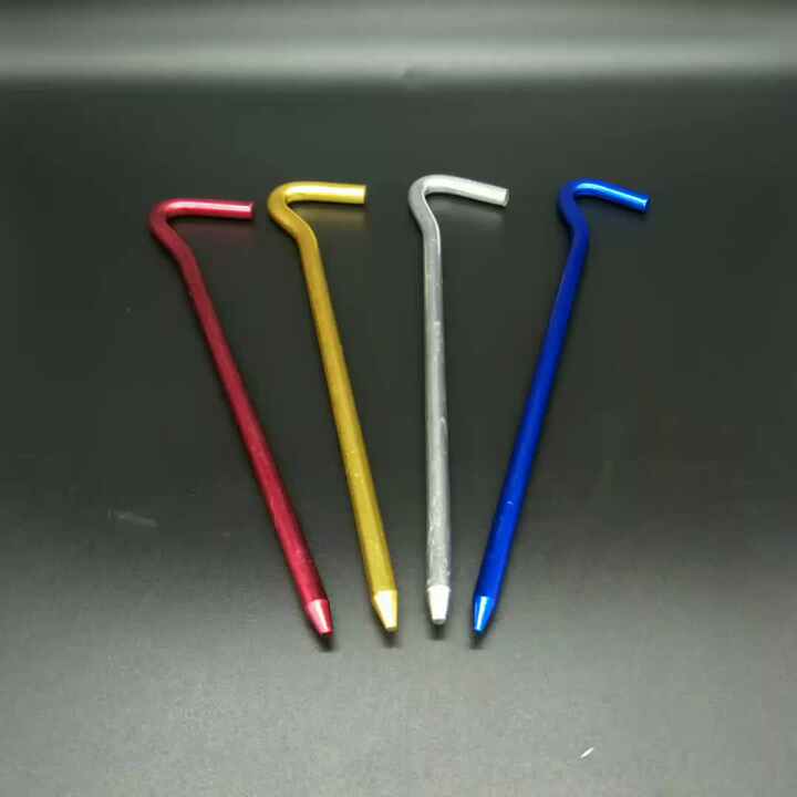 aluminum hook stake weight TP3037 18 cm High Quality Ultralight Aluminum Alloy Tent Peg Nail Hook Stake  Pin for Outdoor Camping Travel| Alibaba.com