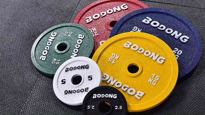 Bodong Gym Weightlifting Cast Iron Calibrated Weight Plates