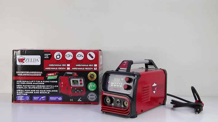 ZELDA MIG Welding Machine - 3 in 1 Digital Flux Cored Wire