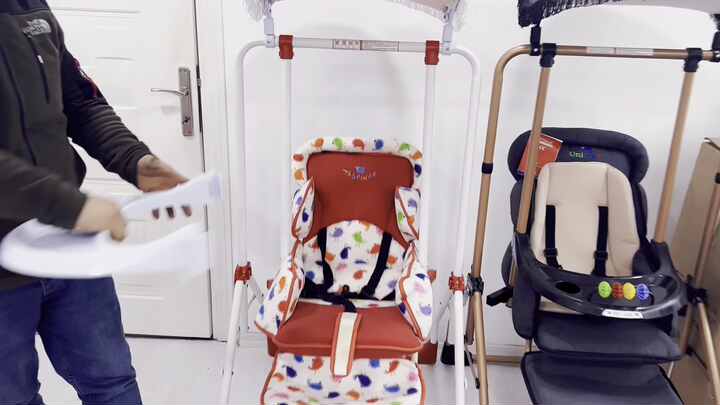 Kids Baby Swing Crib High Chairs Baby Feeding Folding Safety