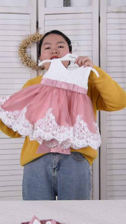 50% off Baby Girl Clothes Ball Gown Princess Dress Infant Formal Birthday  Baptism Party Kids Flower Girl Dresses With Big Bow