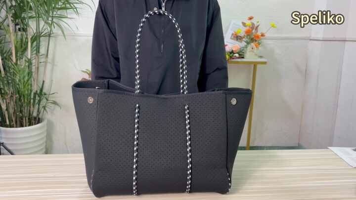 2024 RTS Ladies Handbag Perforated Neoprene Shoulder Bag