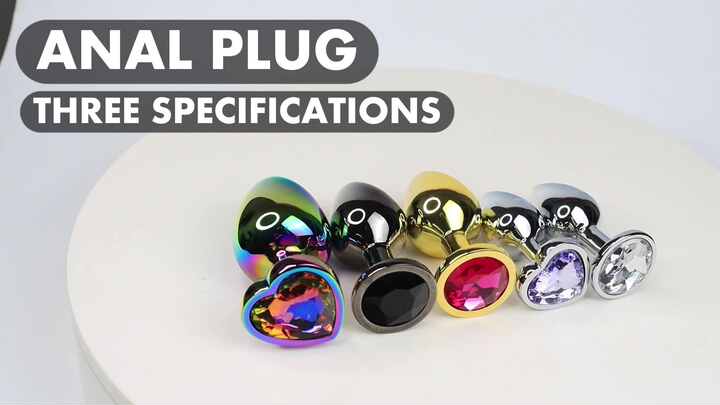 Metal Anal Plug Crystal Jewelry Smooth Touch Female Butt Plug Anal Plug ...