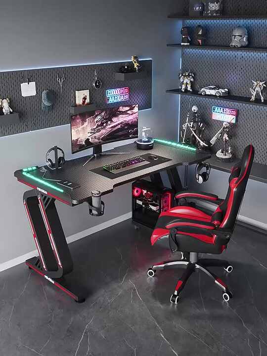 Gaming Table Computer Desk - Racing Style Office Furniture
