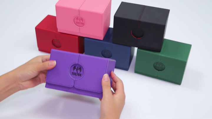Torson 200+ Acrylic Booster Card Deck Case Double Storage Deck Box for  Commander Yugioh Family Efficient Playing Playing Cards