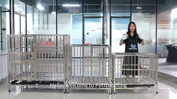 Wholesale Luxury XXL Dog Cage Portable Foldable Collapsible Stackable
