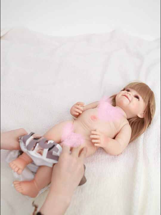 Custom Vinyl 24inch Reborn Dolls for Kids Lovely Toys