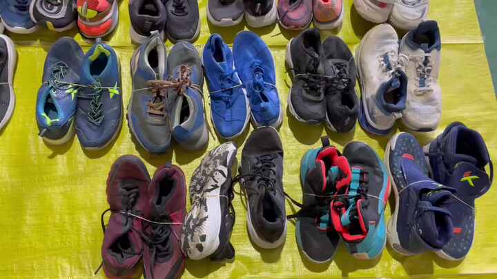 Stock Used Branded Shoes Second Hand Bales Men Sneaker Slipper Sandals Bulk  Used Sport Shoes for Man