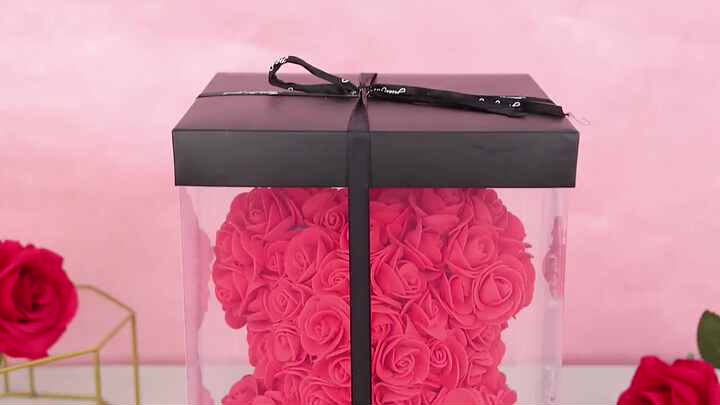 Always and Forever Flower Bears Wholesale 25cm Rose Teddy Bear