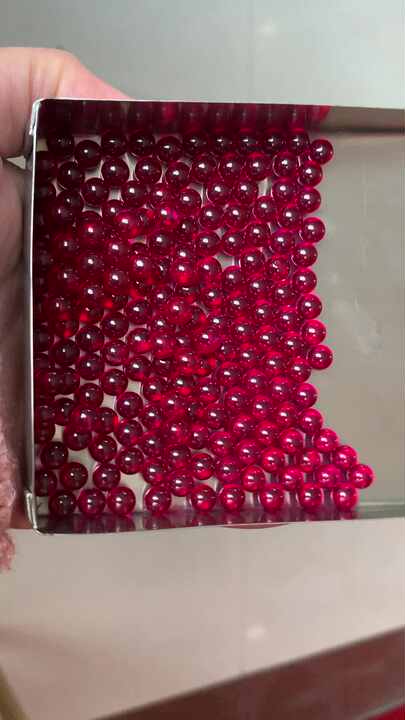 Wholesale Synthetic Corundum Ruby Stones Cabochon Shape