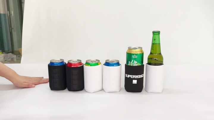 Custom Neoprene Sublimation Tube Drink Cooler Bag 330ml 12oz