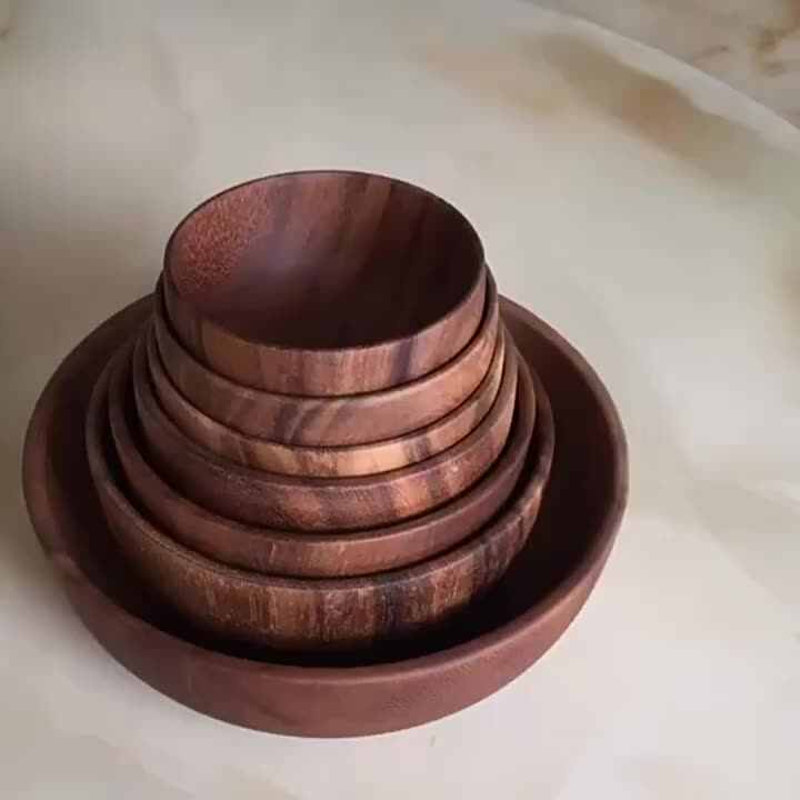 Flower Acacia Wood Bowl | Rainforest Bowls