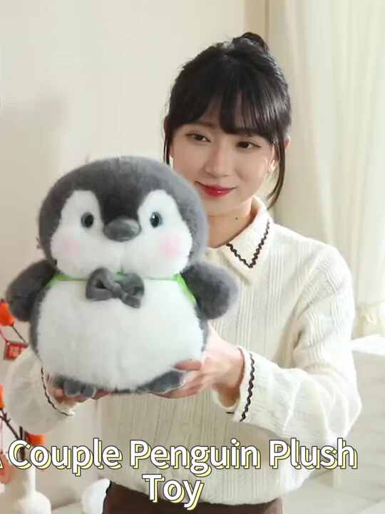 ISAKEN Peluches Kawaii Peluche Pingouin Animal En Peluche Doux En