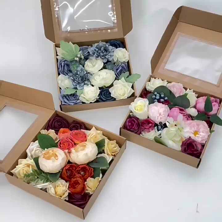 DREA Diy Material Hochzeitsstrau knstliche Blume Combo-Schachtel rosa  knstliche Blumen Combo-Schachtel-Set