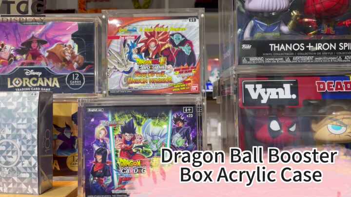 TCG Custom Clear Acrylic Dragon Ball Super Card Game Booster Box Protect  Display Rack Case for DRAGON BALL Z:KAKAROT Season Pass