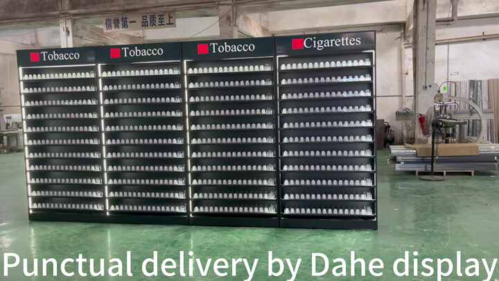Cigarette case with Lighter Gas Station Stores Tobacco Shelf Display  Cabinet Metal Cigarette Display Racks for Smoke Shop