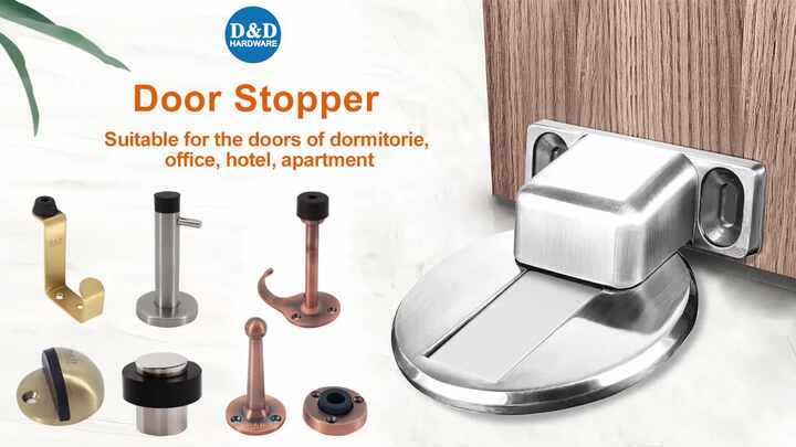 Modern Stainless Steel 304 Bathroom Rubber Door Stop Wall Type Mounted ...