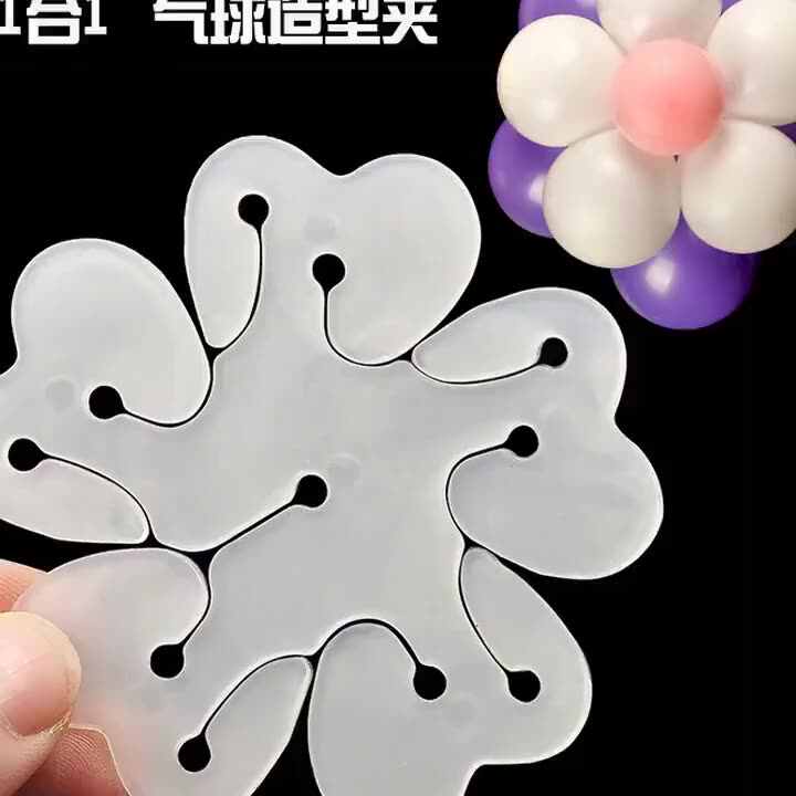 30 Stuks Balloon Clip Flower Ballon Clips Bloem Ballon Afdichting Clips Ronde Ballon Clips 2 cm voor Quick Maken Ballon Kolom Accessoires Bruiloft Kerst Verjaardag