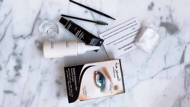 professional makeup eyelash & eyebrow cream natural plant color
