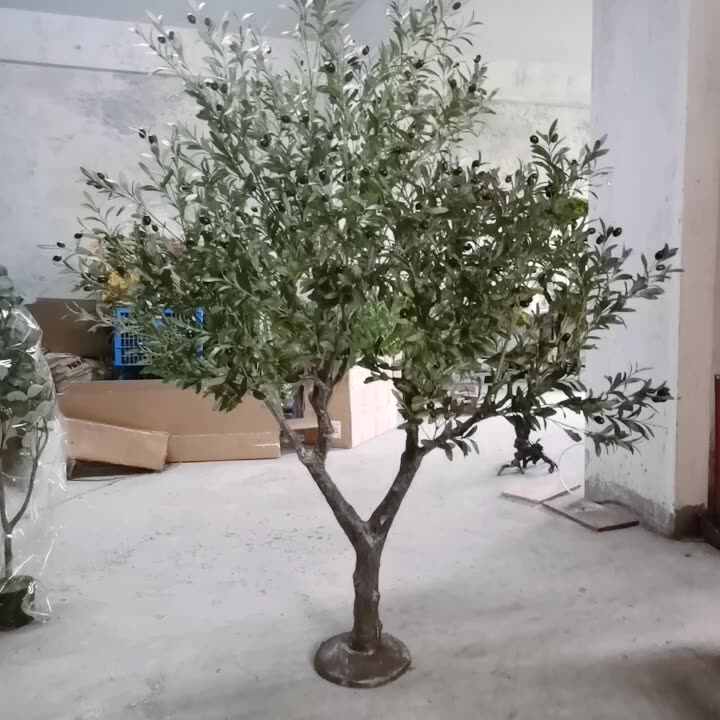 2024 High Quality Olive Tree Artificiel Green Olive Tree Artificial Olive  Tree 10 Feet for Decoration