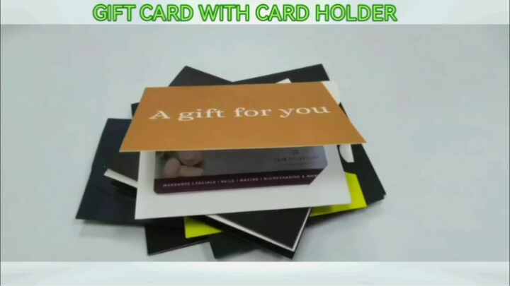 High Quality Custom Printed Plastic PVC Barcode Gift Card with Paper Card  Sleeve