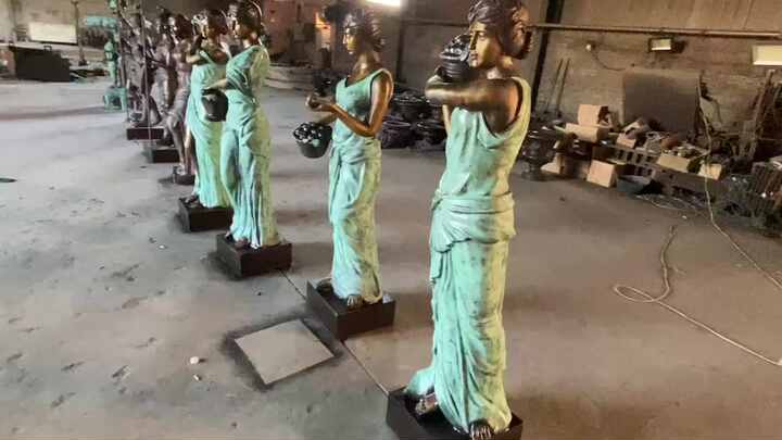 ベストセラー カスタムメイド 女性像 等身大 ブロンズ銅製 ヌード女性