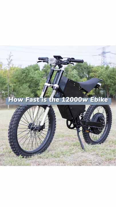 15000W Electric Bike with 72V Lithium Battery Disc Brakes ODM