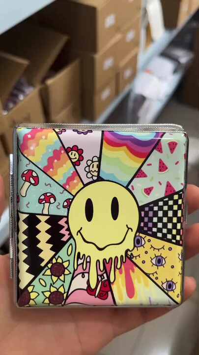 cigarette smiley a face with a emoji Cartoon Melting Smiley Face PU