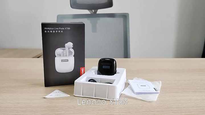 Fones de ouvido lenovo xt89 tws, novidade, fones de ouvido sem fio