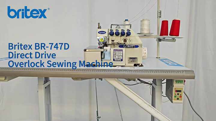 Britex 747 High Speed Overlock Sewing Machine - New, 4 Thread