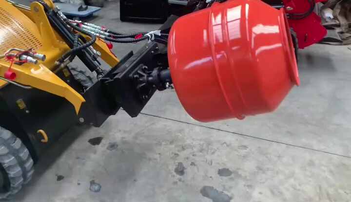 Mini loader skid steer loaders with tracked snow blower lawn mower ...