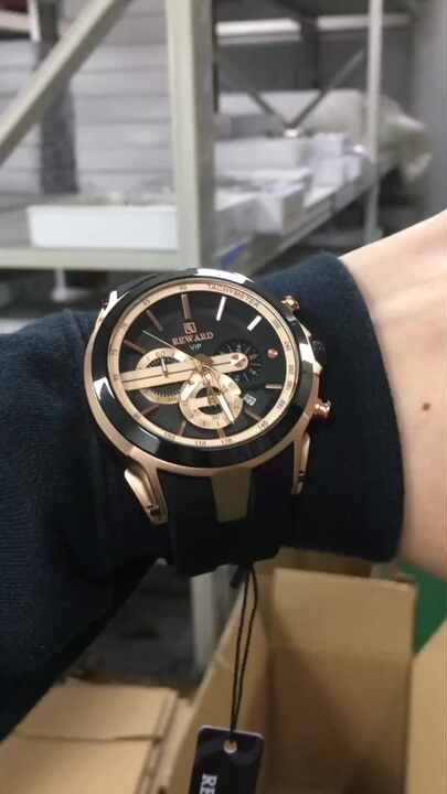 Men's Sport Luxury Analog Quartz Watch With Rubber Band Custom